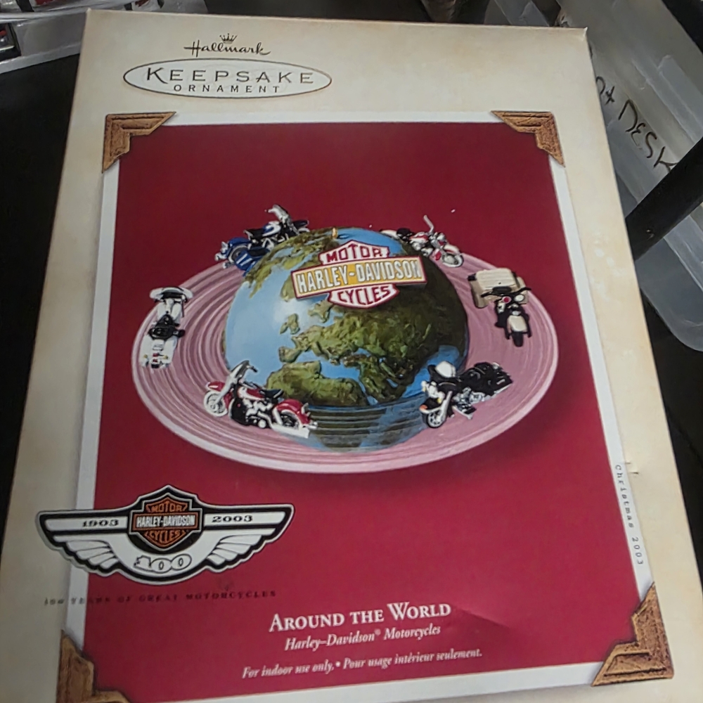 Hallmark Harley-Davidson Keepsake Ornament Around The World NWT
